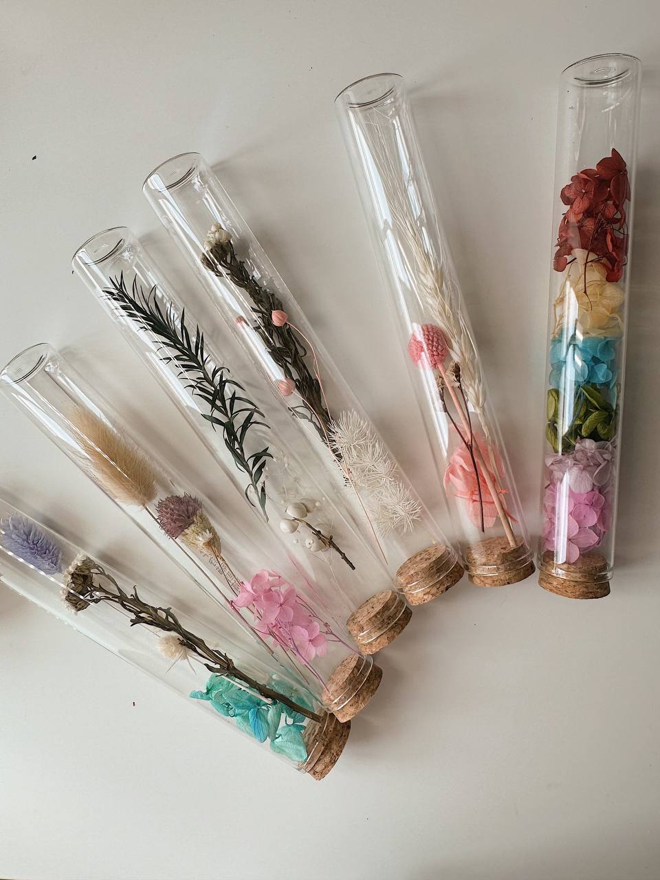 Preserved flower test tube
