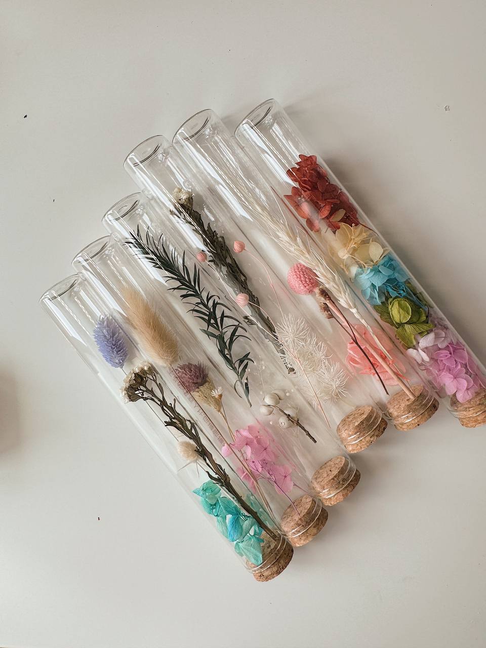 Preserved flower test tube